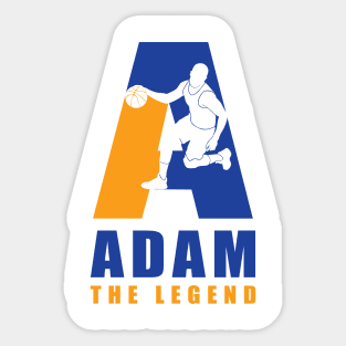 Adam Custom Player Basketball Your Name The Legend T-Shirt Sticker